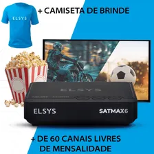 Kit 3 Receptores Digitais Satmax 6 Elsys Sat Hd Regional Cor Preto Bivolt Foto mini  2