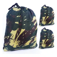 Kit 3 Redes De Dormir Nylon Camuflada Selva Militar Camping Foto mini 1