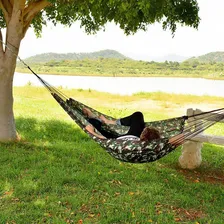 Kit 3 Redes De Dormir Nylon Camuflada Selva Militar Camping Foto mini 3