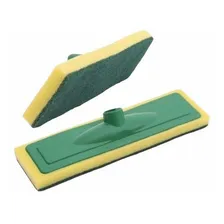 Kit 3 Rodo Abrasivo Refil Esponja Lava Piso Lava Azulejo Foto  mini 1