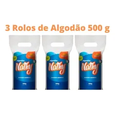 Kit 3 Rolos Algodão Hidrófilo Nathy 500g - Cuidados+make Foto mini 1