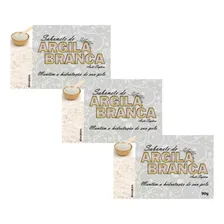 Kit 3 Sabonete Argila Branca 90g Foto mini 1