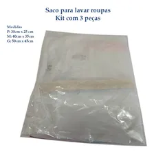 Kit 3 Saco Lavar Roupa Delicada Intima Com Zíper Na Maquina Foto mini 4