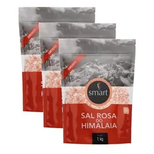 Kit 3 Sal Rosa Do Himalaia Smart Grosso 500g Foto mini 1