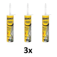 Kit 3 Selante Elástico Vedaflex Cinza 400g Vedacit Foto mini 1