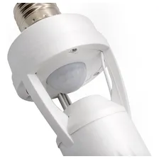 Kit 3 Sensor Presença C/ Fotocélula Para Lâmpada Soquete E27 Cor Branco Foto mini 2