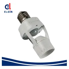 Kit 3 Sensor Presença Fotocélula Soquete Bocal Lâmpada E27 Cor Branco Foto mini 4