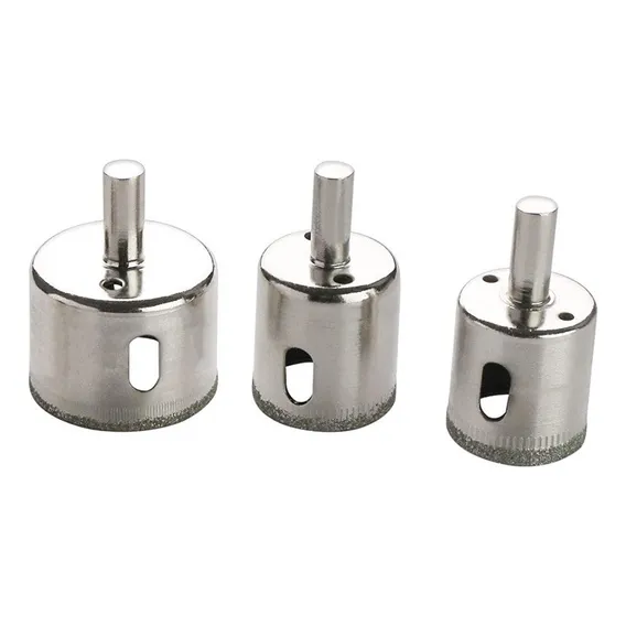 Kit 3 Serra Copo Diamantada Porcelanato Revestimento Vidro Foto 1