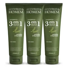 Kit 3 Shampoo 3 Em 1 Homem 250ml Foto  mini 1