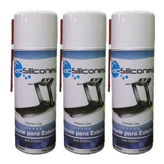 Kit 3 Silicone Lubrificante Esteira Ergométrica Jac 480ml Foto 1
