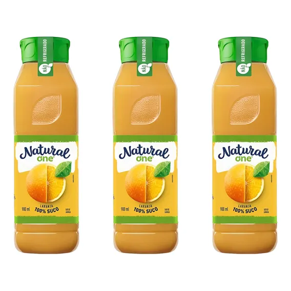 Kit 3 Suco De Laranja Natural One 900ml Foto 1