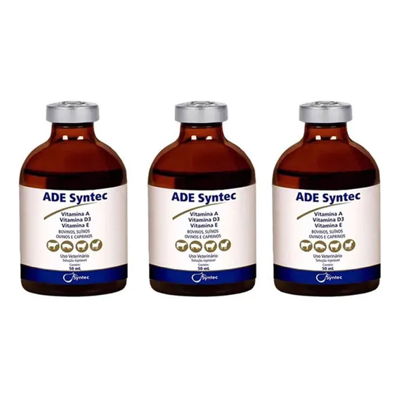 Kit 3 Suplemento Ade Syntec Vitaminas A D E - 50ml Foto 1