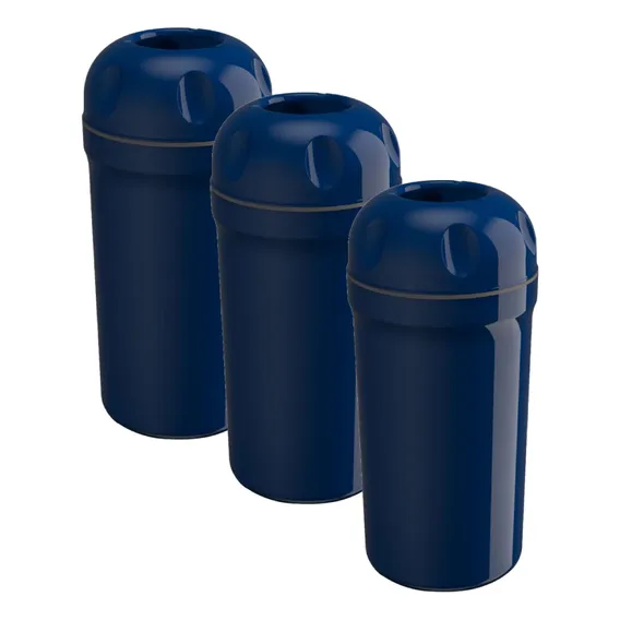 Kit 3 Suporte Porta Garrafa Térmico 600ml Cerveja Azul Foto 1