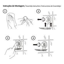 Kit 3 Suporte Porta Rolo Papel Higiênico Ventosa Papeleira Foto mini 2
