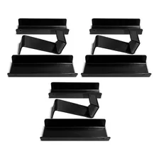 Kit 3 Suportes De Bike Bicicleta Parede Mtb Speed Horizontal Cor Preto Foto  mini 1