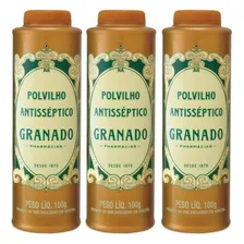 Kit 3 Talco Antisséptico Polvilho Granado Tradicional 100g Foto mini 1