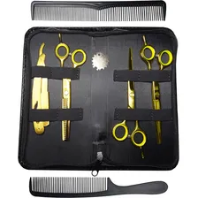 Kit 3 Tesouras Cabelo Profissionais Fio Laser Capa Corte Foto mini  2