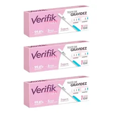 Kit 3 Teste De Gravidez Verifik Para Tentantes Confiável Foto mini 1