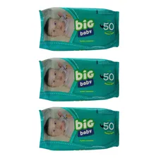 Kit 3 Toalha Umedecida Bigbaby 50und Lenço Umedecido Foto mini 1