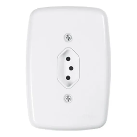 Kit 3 Tomadas Simples Vertical 20a Pluzie Ideale Foto 1
