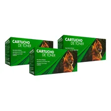 Kit 3 Toner 85a Compatível com Ce285a 35a 36a M1132 p1102w Tinta preta Foto mini 1