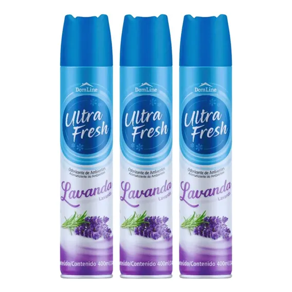 Kit 3 Ultra Fresh Neutralizador De Odor Aroma Suave Lavanda Foto 1