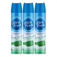 Kit 3 Ultra Fresh Odorizador De Ambientes Capim Limão 400ml Foto  mini 1