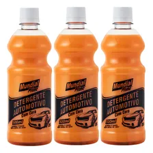 Kit 3 Unid Shampoo Automotivo Com Cera 500ml Mundial Prime Foto mini 1
