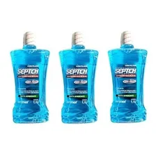 Kit 3 Unidades Antisseptico Bucal Fluor Septch 1,1l Menta Foto  mini 1