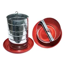 Kit 3 Unidades Comedouro Frango Aves Galinhas 20kg Foto mini 3