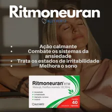 Kit 3 Unidades Ritmoneuran 182,93mg Rtm 40 Cápsulas Sabor Sem Sabor Foto mini 3