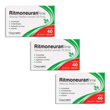Kit 3 Unidades Ritmoneuran 182,93mg Rtm 40 Cápsulas Sabor Sem Sabor Foto mini 1