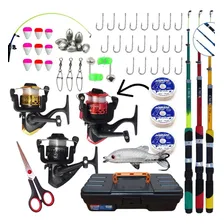 Kit 3 Varas De Pesca Com Molinete Ultra Light Completo Foto mini 1