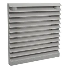 Kit 3 Ventilador Cooler + Veneziana + Grade 200x200x60mm Led Preto Foto mini 3