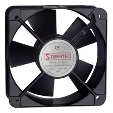 Kit 3 Ventilador Cooler + Veneziana + Grade 200x200x60mm Led Preto Foto mini 2