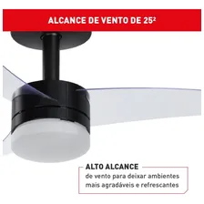 Kit 3 Ventiladores De Teto Preto 3 Pás E Controle Vx14 - Arno Foto mini  3