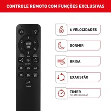 Kit 3 Ventiladores De Teto Preto 3 Pás E Controle Vx14 - Arno Foto mini 4