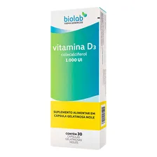 Kit 3 Vitamina D3 1000ui 30 Cápsulas - Biolab Foto mini  2