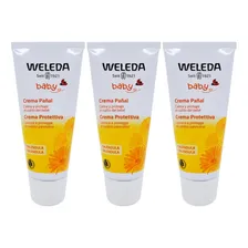 Kit 3 Weleda Creme Para Assaduras Baby CalĂȘndula 75ml Foto mini 1