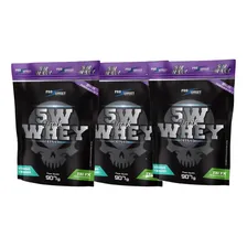 Kit 3 Whey Protein 5w Dark Insane 907g whey Concentrado Sabor 2 Baunilha 1 Chocolate Foto mini 1