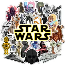 Kit 30 Adesivos Star Wars Darth Vader Chewbacca Yoda R2d2 Foto  mini 1