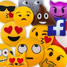 Kit 30 Almofadas Emoji PelĂșcia 28x28cm Personalizado Cor Variados Foto mini 1