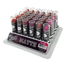 Kit 30 Batons Atacado Batom Matte Kyrav Revenda Maquiagem Foto mini 4