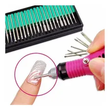 Kit 30 Bits Brocas P Lixa Elétrica Unhas Acrigel Porcelana Foto mini 1