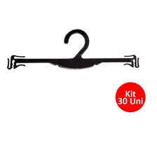 Kit 30 Cabide Para Lingerie AcrÃlico Loja Atacado Cor Preto Foto mini 1