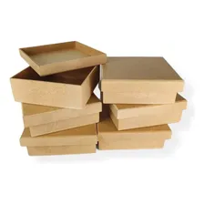 Kit 30 Caixas Tampa De Sapato Mdf Decoração Festas 40x40x10 Foto mini 1