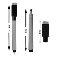 Kit 30 Canetas Para Quadro Branco Com Apagador E Imã Foto mini 4