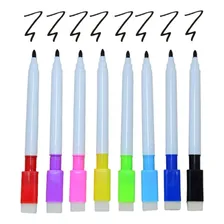 Kit 30 Canetas Para Quadro Branco Com Apagador E Imã Foto mini  2