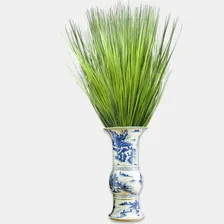 Kit 30 Capim Planta Verde Artificial Vanila P/ Vaso Decor Foto  mini 1