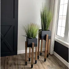 Kit 30 Capim Planta Verde Artificial Vanila P/ Vaso Decor Foto mini  2